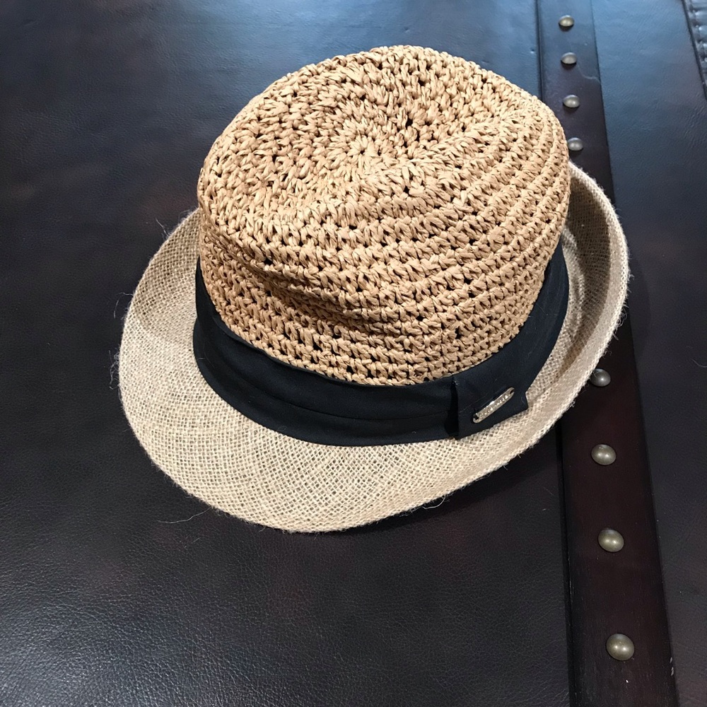 NWOT! STEVE MADDEN Woven Straw Fedora Hat